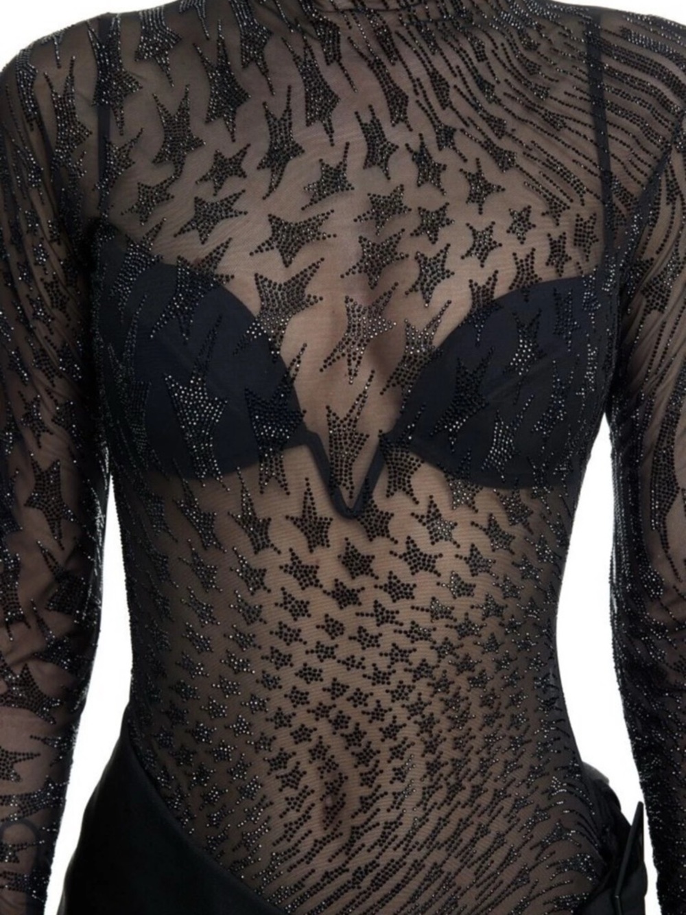 Mugler x H&M rhinestone star embellished top - Picture 3 of 9